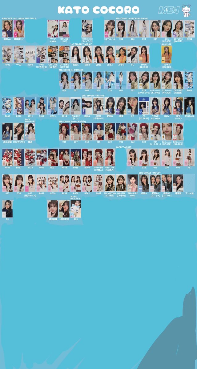 ranran0807ishi's tweet photo. ME:I ミーアイ トレカ グッズ 買取 

【譲】加藤心･櫻井美羽･笠原桃奈・石井蘭･飯田栞月･高見文寧･清水恵子･佐々木心菜・村上璃杏･海老原鼓

【求】 買取

纏めて買い取ってくださる方優先
メルカリ最安値以下
他メンツリー

郵送のみ
お気軽にお声掛け下さい
#ME_I交換  #ME_I買取 #ME_I_買取 https://t.co/hV0aOGToyP