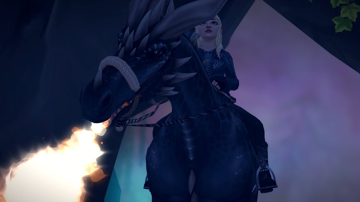 LunaHierae's tweet photo. A bond forged in fire. 🔥🐉🤍
#StarStable https://t.co/ep3vJd1IIO