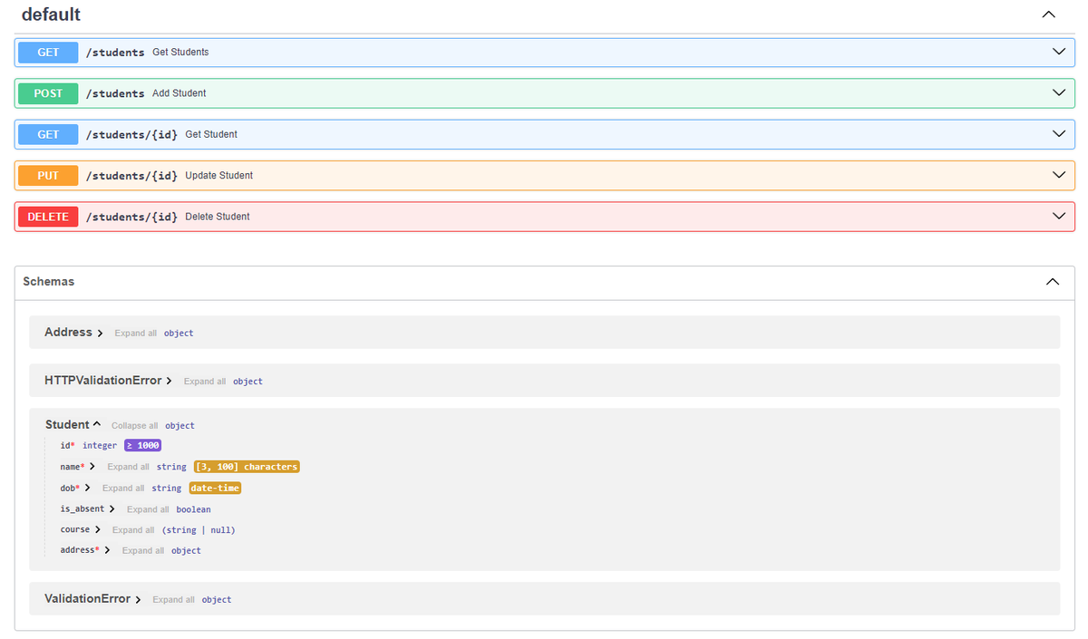 Kunal_Sambyal's tweet photo. Started learning FastAPI and built my first REST API.
Learned how to create CRUD endpoints, validate data with Pydantic, handle errors/status codes, and work with nested models.

#Python #FastAPI #Backend https://t.co/9wrqEVS3Wf