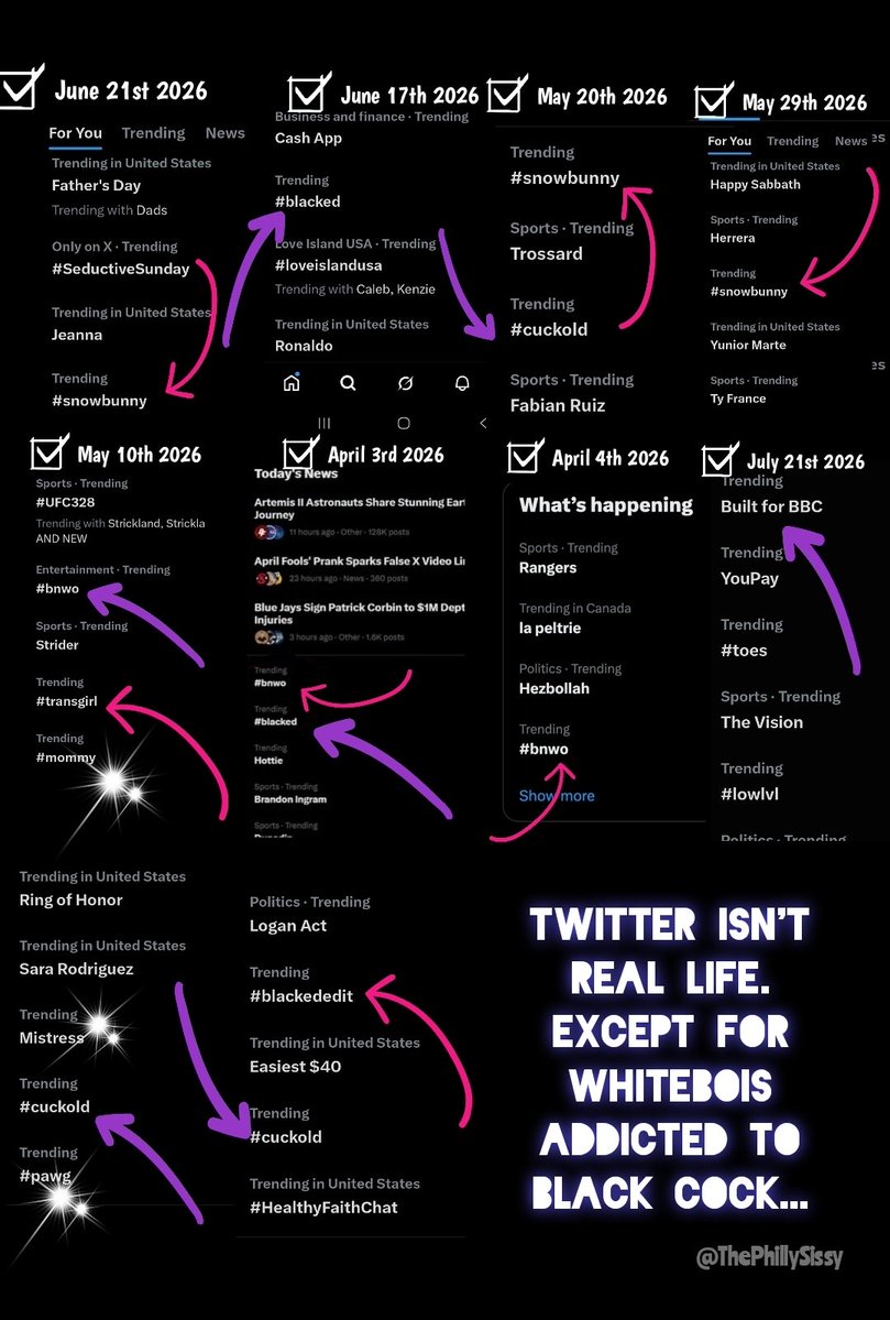 thephillysissy's tweet photo. Not even a third of them. Perverts all around us. Nevermind about My Trending, it's trending. Stop with the questions. Acceptance feels amazing. #bnwo #blacked
#QoS #bigblackdick #sissy #snowbunny #blacksexualsupremacy https://t.co/SYattPcwI8