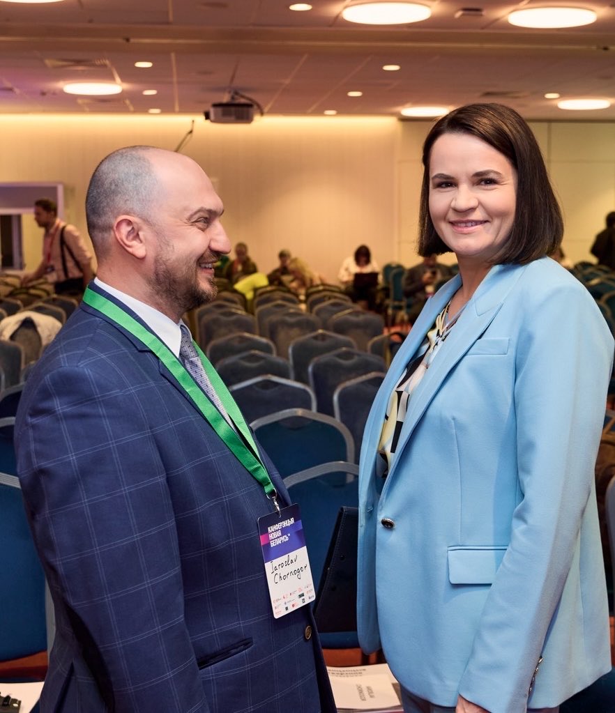 Iar_Ch's tweet photo. Yesterday in Warsaw, the #NewBelarusConference2026 brought together Belarusian democratic forces, Ukraine, and international partners.

The key point: Ukraine’s security and #Belarus’s democratic future are directly interconnected. https://t.co/xLqhPlDdge