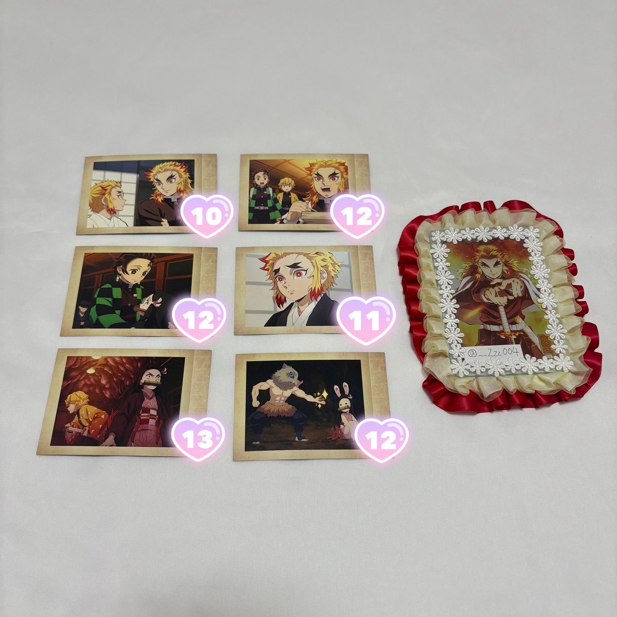 __Zzz004's tweet photo. ꒰交換・譲渡꒱鬼滅の刃 ぱしゃこれ 無限列車編

譲▶︎炭治郎、禰豆子、伊之助、千寿郎、複数

求▷同種煉獄or1枚71円

︎︎⟡郵送取引
︎︎⟡お支払いはPayPayのみ

お気軽にお声掛けください https://t.co/jtJo4Nqbkf