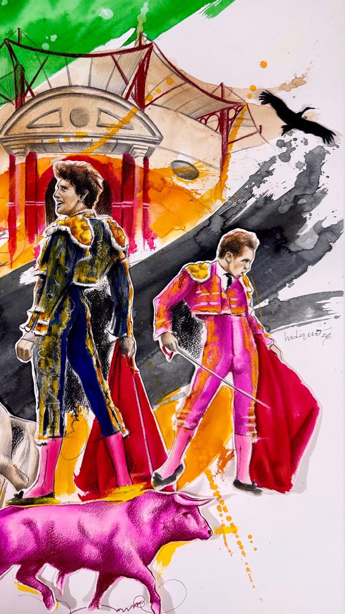 perezindiano's tweet photo. La pintura siempre de la mano de la tauromaquia.

Así he anunciado con mi cartel, la corrida de toros extraordinaria en Don Benito, para este ocho de septiembre ❤️
¡Un placer!

INDIANO https://t.co/dYkMSEwwr0