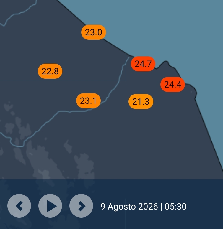 dipego's tweet photo. @MMmarco0 Intanto la leggera attenuazione di questa persistenza di #caldo eccessivo è arrivata come previsto, anche nelle #Marche, soprattutto con un paio di notti abbastanza fresche e l'ultima neanche umida https://t.co/3IlvBC1xvD