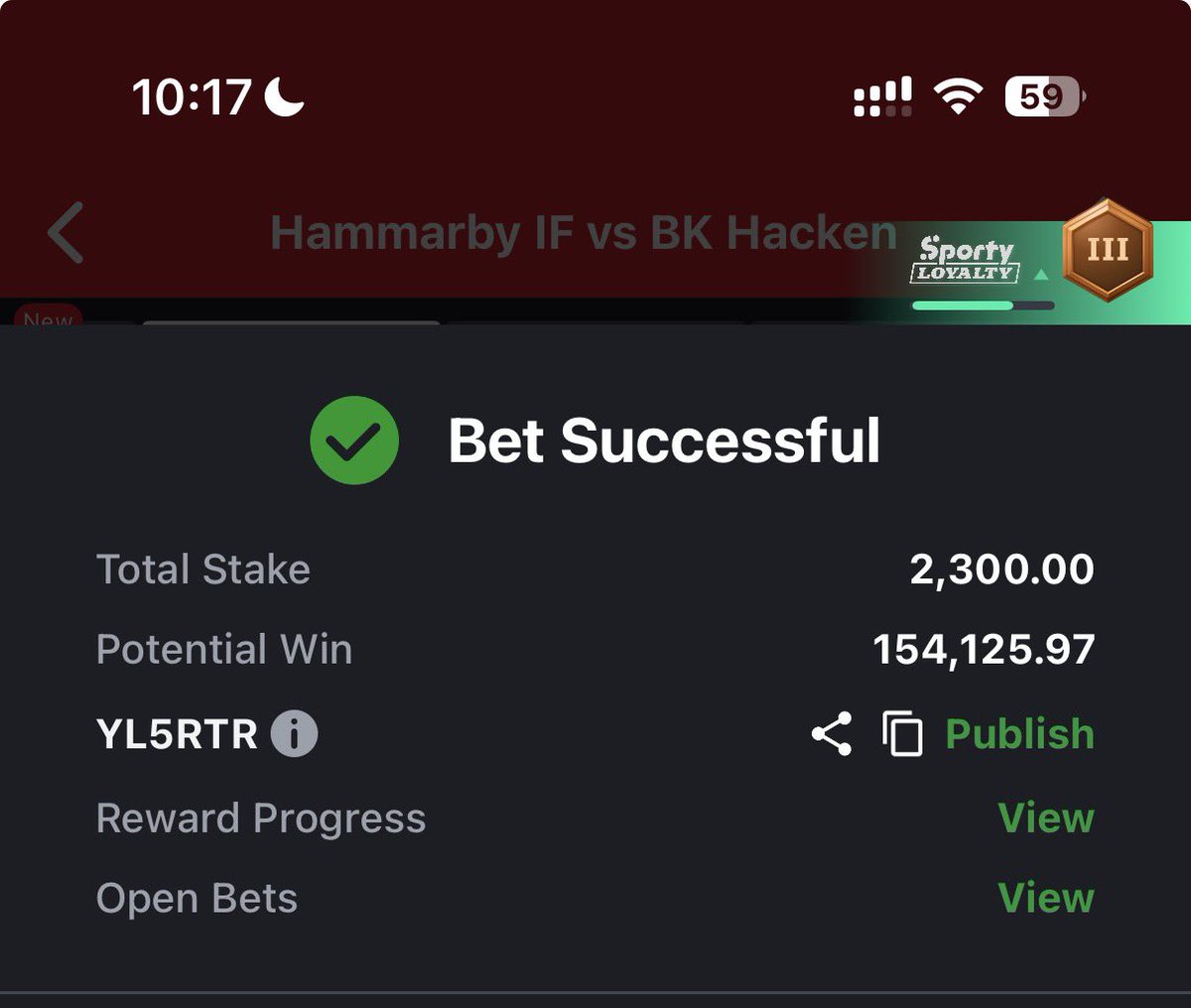 abazwhyllzz's tweet photo. 50 odds on sportybet

YL5RTR https://t.co/B9gadBoxCw