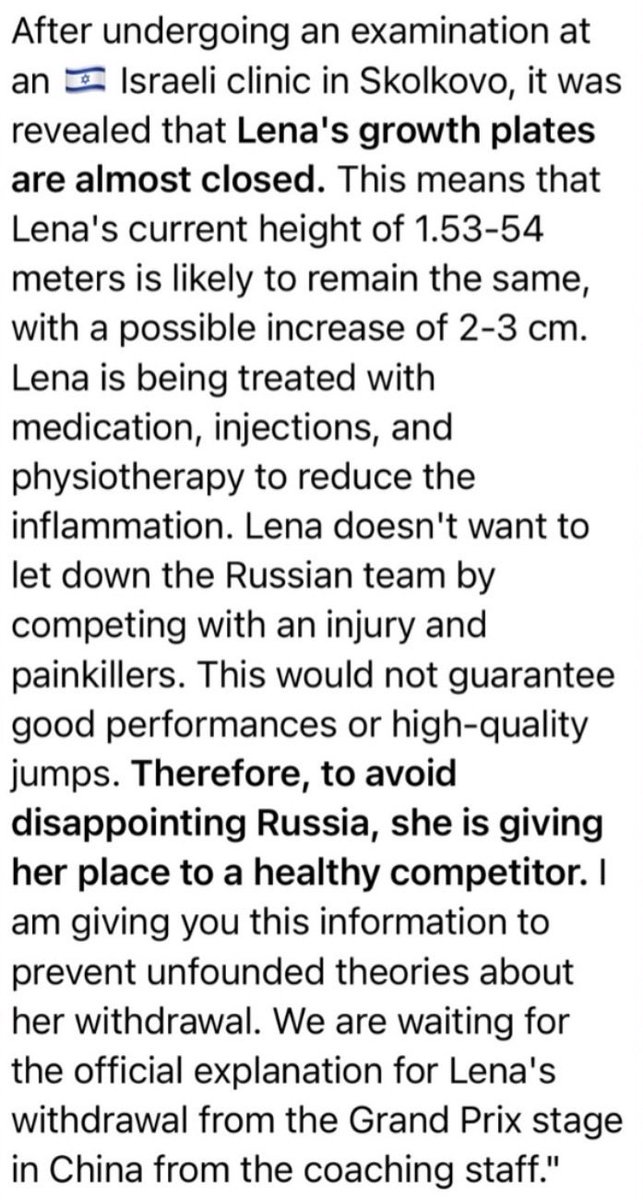 figureskatinghq's tweet photo. Irina and Yana provide information on what happened with Elena Kostyleva.

“Falling from a quadruple jump is like falling from the third floor” and “Inflammation of the gluteal muscle” because she chooses to not wear protective shorts… https://t.co/ww5OB6JsfF