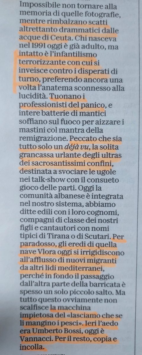 Sidi_Bou's tweet photo. #9agosto 1991 #accaddeOggi
#Vlora #Albania
#Ceuta
🗞S.Massini, #Robinson #Repubblica https://t.co/nCB2Uj0Kjp