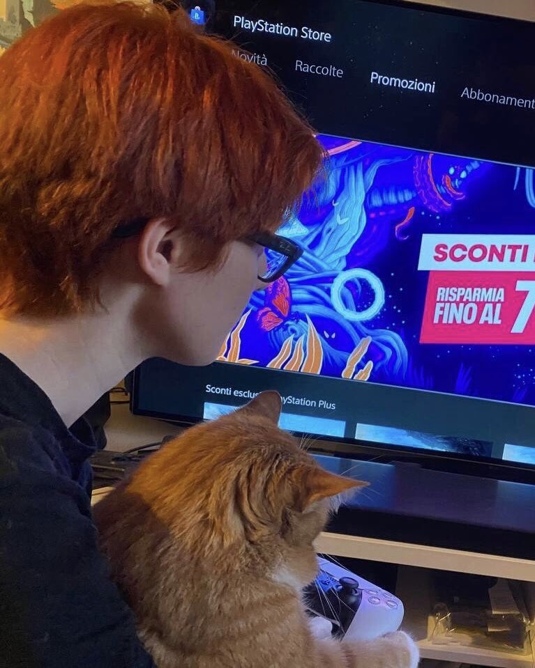 PhenrirMailoki's tweet photo. Memories.
#orangecat #hugo #fatcat #gamercat #cat https://t.co/3138jZG35L