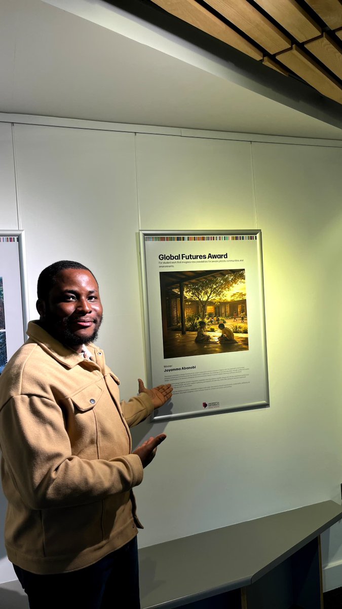 abjaynuel's tweet photo. Last month I received the 2026 Global Futures Award at the University of Portsmouth’s CCI Student Global Engagement Awards. My ongoing PhD research explores how architecture can create more inclusive learning environments. Hoping for the best as I run this PhD race. @portsmouthuni
 @UniPortCCI #architecture #inclusiveenvironments