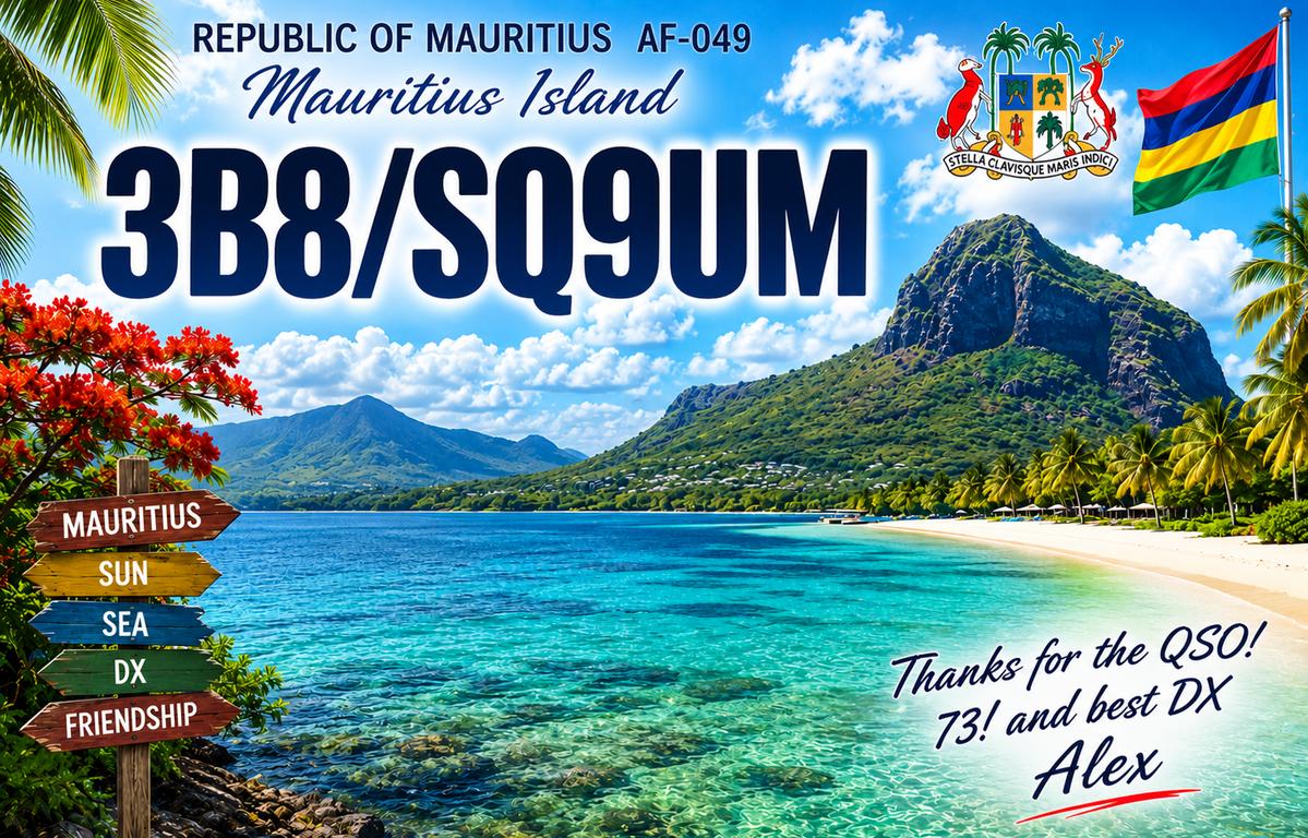 DX_World's tweet photo. 3B8/SQ9UM – Mauritius

https://t.co/4MJrhZvJwb https://t.co/ovhk0GjpYW