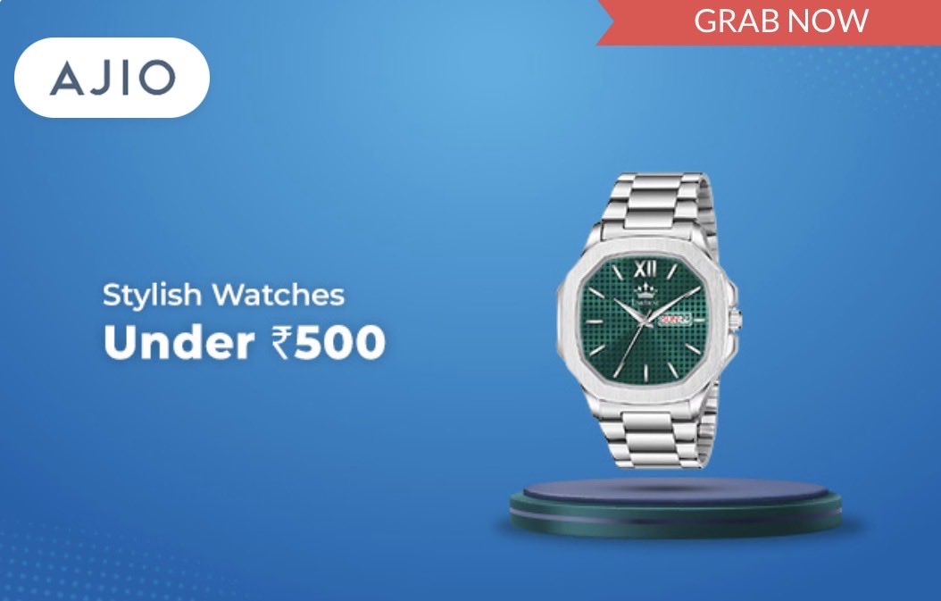 RevenuenProfits's tweet photo. ⌚ This one caught my eye…
If you’re looking for a stylish everyday watch, take a look at this AJIO find 👀
👉 https://t.co/KERFC7iy29
#AJIO #WatchLovers #Watches #MensStyle #FashionFinds #WristWatch
#Fashion https://t.co/SICQFDV0R9
