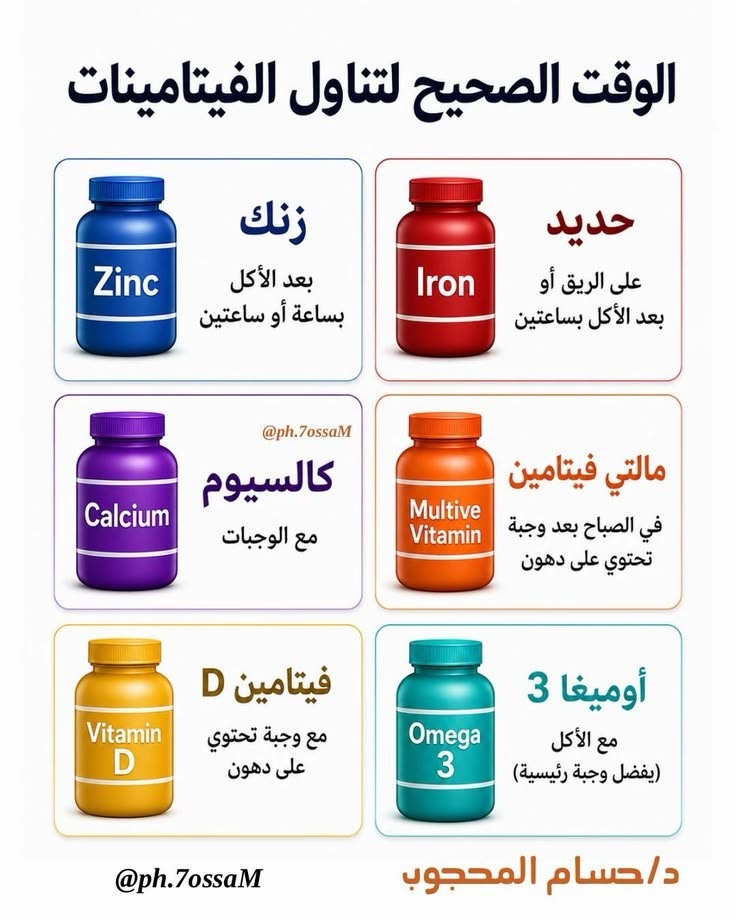 see8it's tweet photo. الوقت الصحيح لتناول الفيتامينات https://t.co/Bgl7edrDxL