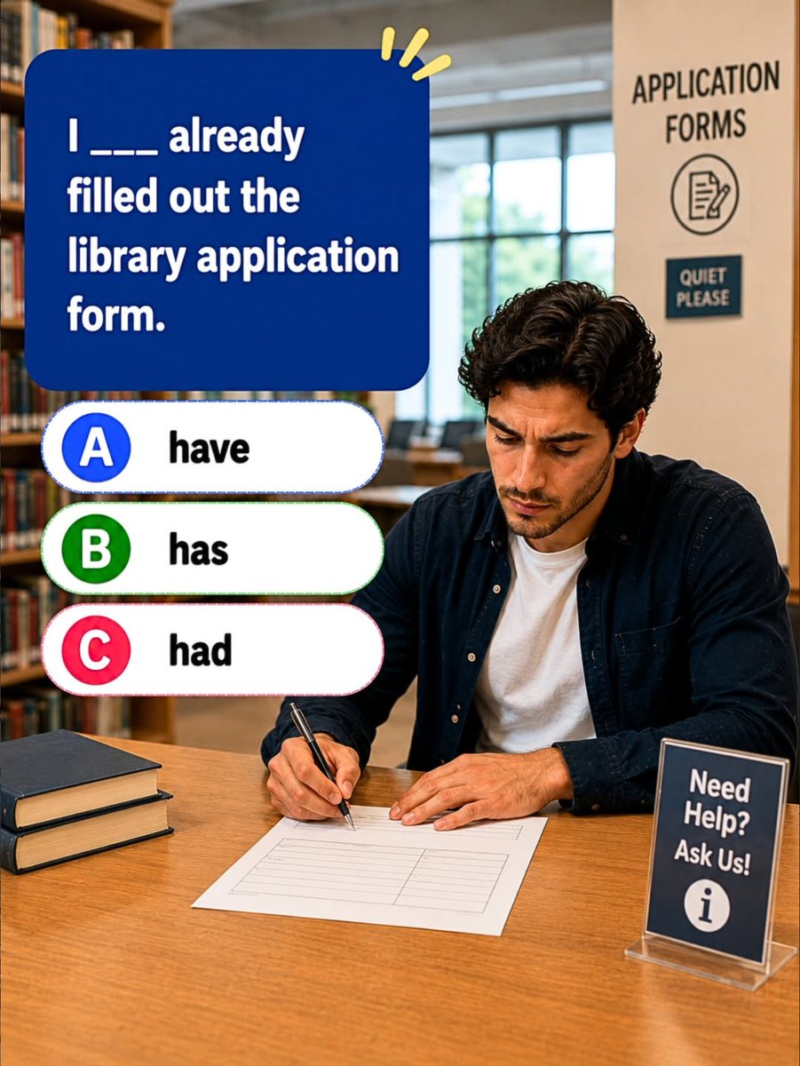 zApexEnglish's tweet photo. English Grammar Quiz

Test your grammar skills and improve your English with this quick challenge.

💬 What's your answer — A, B, or C?

👇 Share your answer in the comments below. https://t.co/YkN3gPGsx1