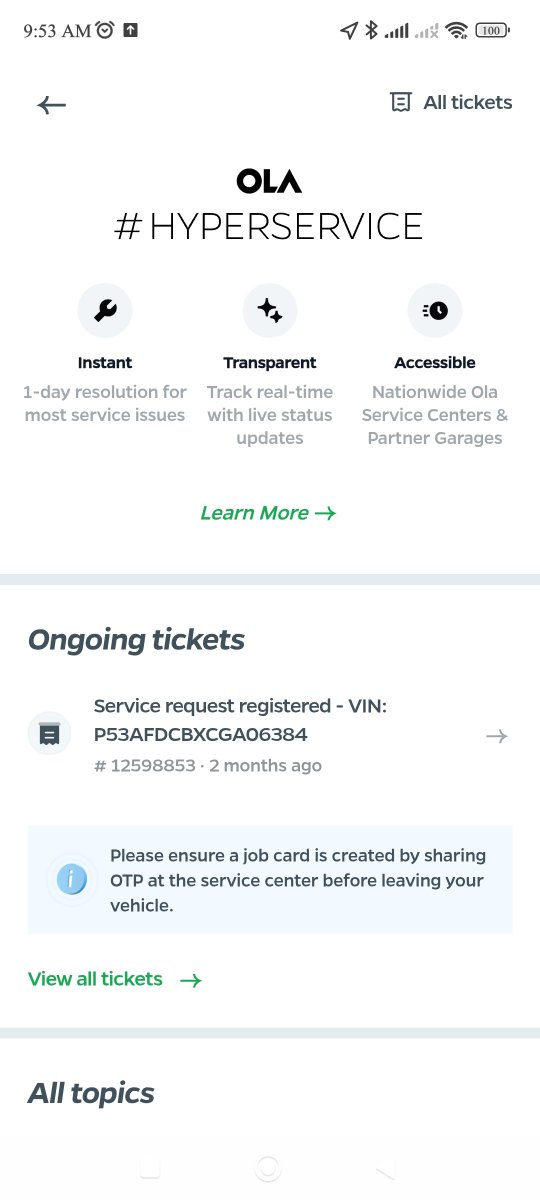 Mahmudshaikh19's tweet photo. @saraswat342 @OlaElectric @bhash I Can guarantee you won't be able to see your Ev on Road again...
All my tickets have been wiped .. around 300+ calls and follow ups... 
My ev is under service from 1year... https://t.co/gHt9Xt5RKG