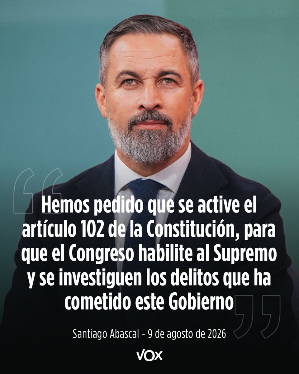 vox_es's tweet photo. Ponemos a nuestros diputados a disposición del resto de grupos parlamentarios para alcanzar los 88 necesarios para llevarlo a cabo. https://t.co/jMT1DvSOl9