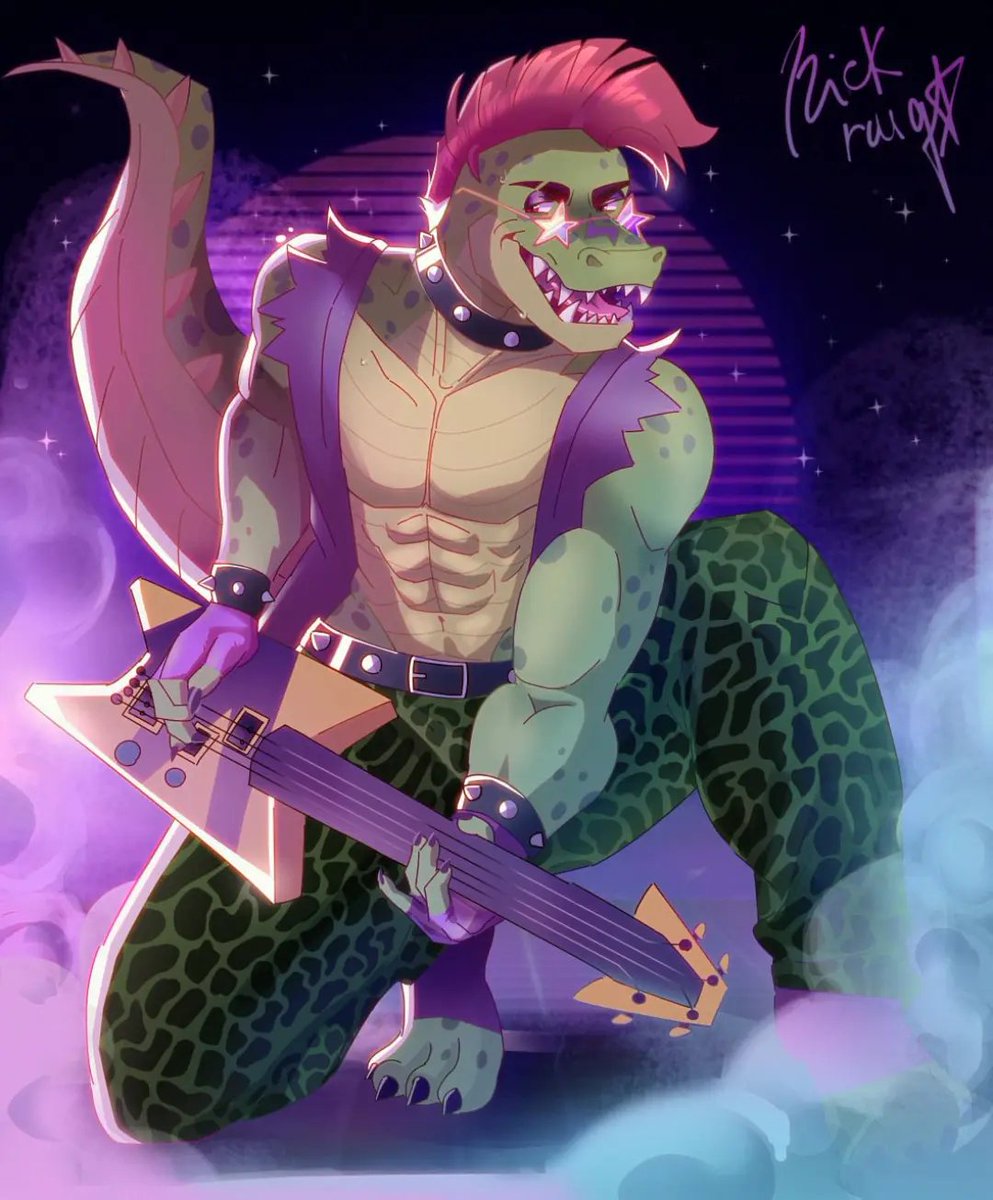 Nickrwq's tweet photo. Happy 12 Years to Five Nights at Freddy's! 🐊
#digitalart #art #fnaf #monty #illustration https://t.co/8U4Q2WdYOe