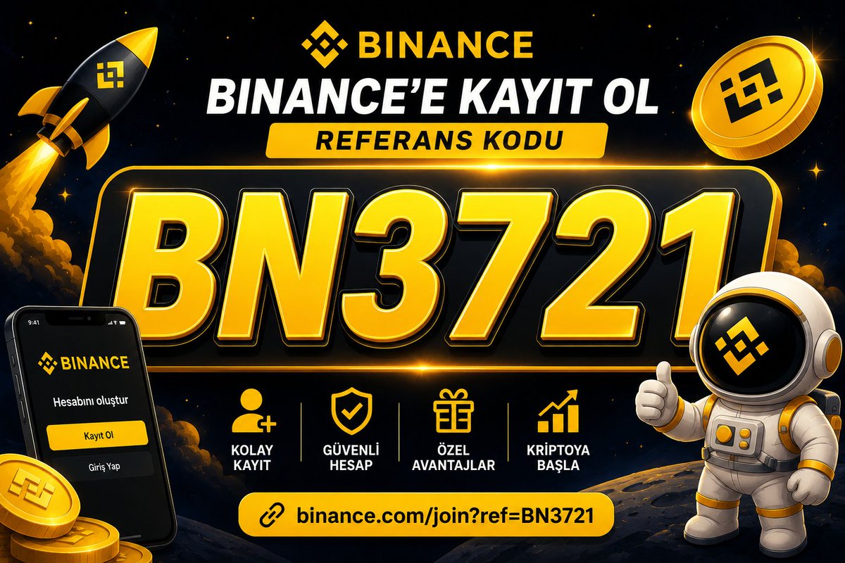 iamacryptoboy's tweet photo. 🚀 Binance’e nasıl kayıt olunur?

Yeni başlayanlar için çok kolay 👇

1️⃣ Kayıt linkini aç:
https://t.co/jAndPn8Tct

2️⃣ Binance referans kodunu kontrol et:
🎁 BN3721

3️⃣ Hesabını oluştur ve kimlik doğrulamasını tamamla.

🔐 Güvenlik için 2FA’yı etkinleştirmeyi unutma.

#Binance https://t.co/1QIWwIyHxx