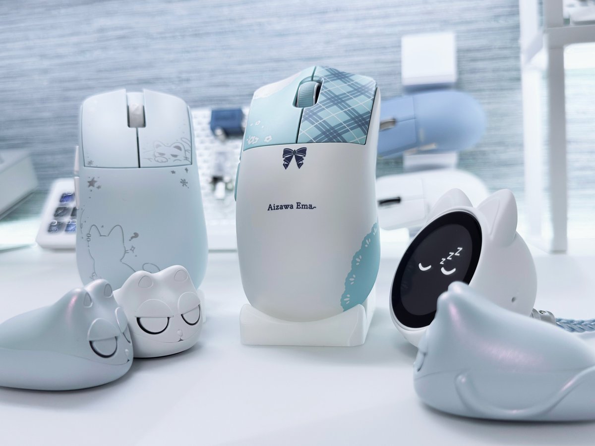 VSPO! GEAR Gaming Mouse藍沢エマ氏モデル開封 Wlmouse猫マウス&猫