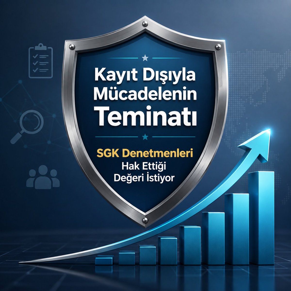 DenetmenK's tweet photo. Yıllık milyarlarca liralık kayıt dışılık ve Kamu zararının önüne geçen, sosyal güvenlik sisteminin sürdürülebilirliğini sağlayan Sosyal Güvenlik Denetmenlerinin talepleri görmezden gelinemez.
Güçlü Denetmen = Güçlü Sosyal Güvenlik! 📊
#SGKDenetmenleri
@RTErdogan @_cevdetyilmaz https://t.co/Jz6y8x7lRV