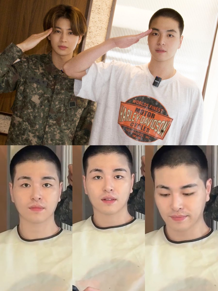 forjunhoe0331's tweet photo. Sonnalisa ment : It (the buzz cut) suits you better than I expected.😁 https://t.co/Jmf9cciV5C