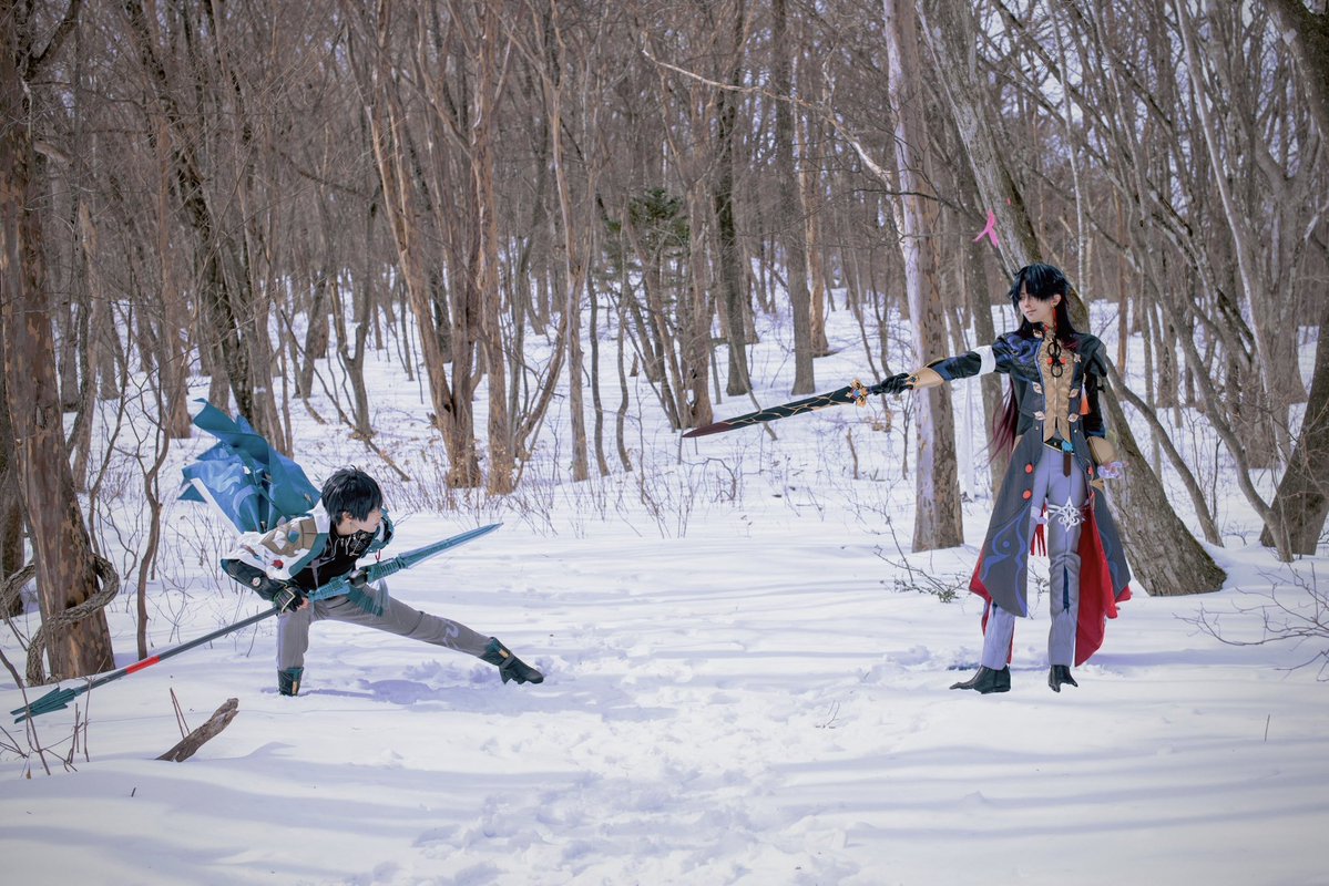 Rindo0_0's tweet photo. cosplay/崩壊スターレイル
#DanHeng #Blade
刃：@emm_neru 
📷：@photo_clefG 
丹恒、retouch：鈴藤

　　どこへ逃げようと必ず見つけ出す https://t.co/undxgPh0LF