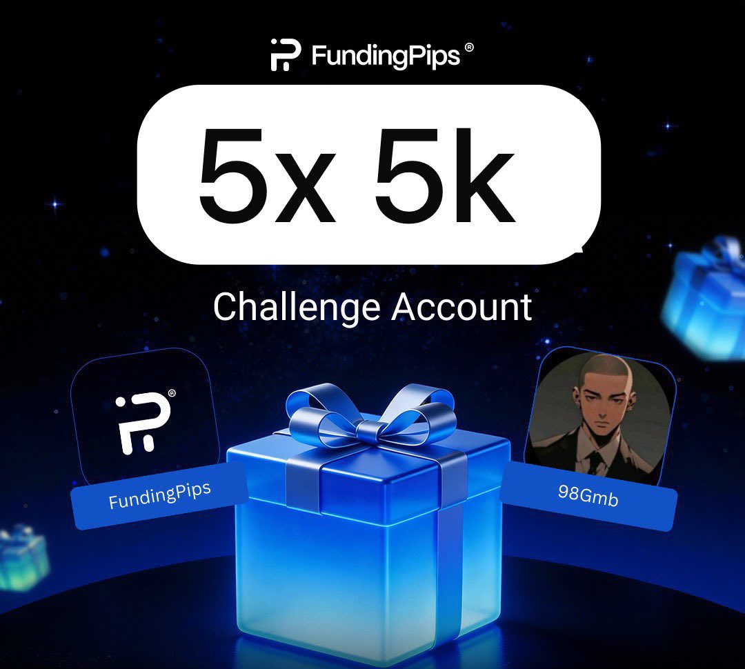 AleeyuGMB's tweet photo. 5x $5k Account Giveaway 
Follow :
@AleeyuGMB 
@SpeedouForex 
@ronna256 

TAG 3 friends 

Use my code 98GMB for discount. https://t.co/lQYn5EDybD