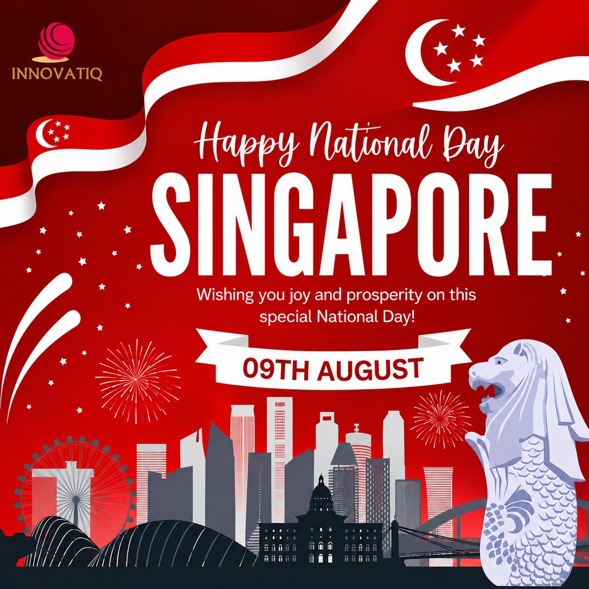 innovatiq_tech's tweet photo. 🇸🇬 Happy National Day, Singapore! ❤️🤍

Today, we celebrate the spirit of unity, resilience, innovation, and progress that makes Singapore truly special. ✨

Wishing everyone a joyful and proud National Day! 🎉🇸🇬 https://t.co/NcFzvHy0d4