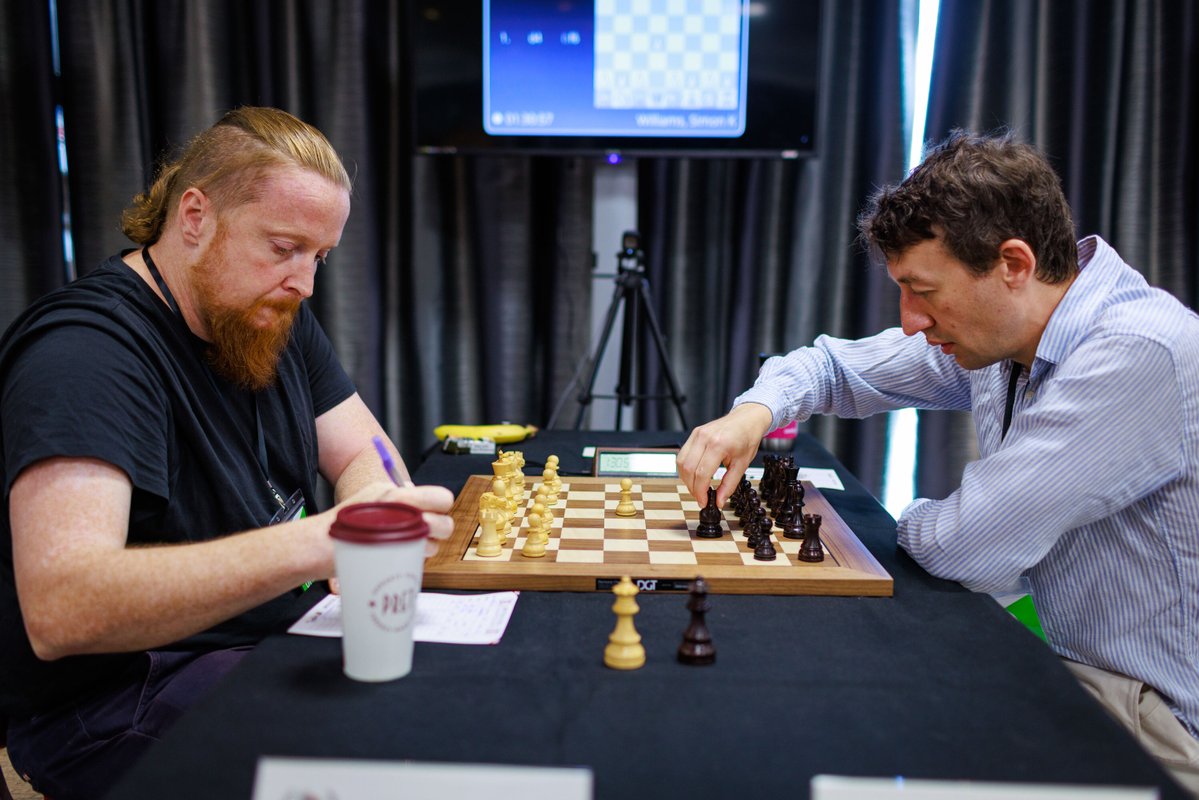 ecfchess's tweet photo. 🔴 We're LIVE for the final round of the #BritishChess Championships!

🎙️ Watch live:
https://t.co/33eSSdGjTq
#BCC2026 #Chess https://t.co/Ob36jdgZFI