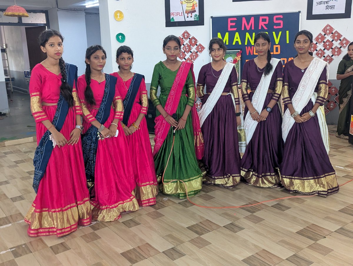 emrsmandvi's tweet photo. EMRS Mandvi proudly celebrated World Tribal Day by honouring the rich heritage, traditions, art, culture and wisdom of tribal communities. 
@rashtrapatibhvn
@NESTSHQ @TribalAffairsIn
@gstesgnr 
#WorldTribalDay2026
#MinistryOfTribalAffairs https://t.co/0D2BK41Y9H
