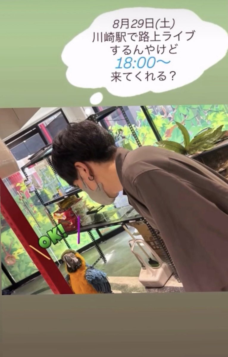 notti120ur's tweet photo. TikTokで配信活動してる
璃央くんが路上ライブします(˙˘˙*)

路上ライブ結構レアやし
すっごい楽しみです♡

お近くの方よかったら
一緒に聴きましょ(⑉･̆-･̆⑉)

#路上 #路上ライブ #川崎 #川崎駅 #川崎駅東口 #川崎駅東口ストリートミュージック https://t.co/0vOQZIXyaj