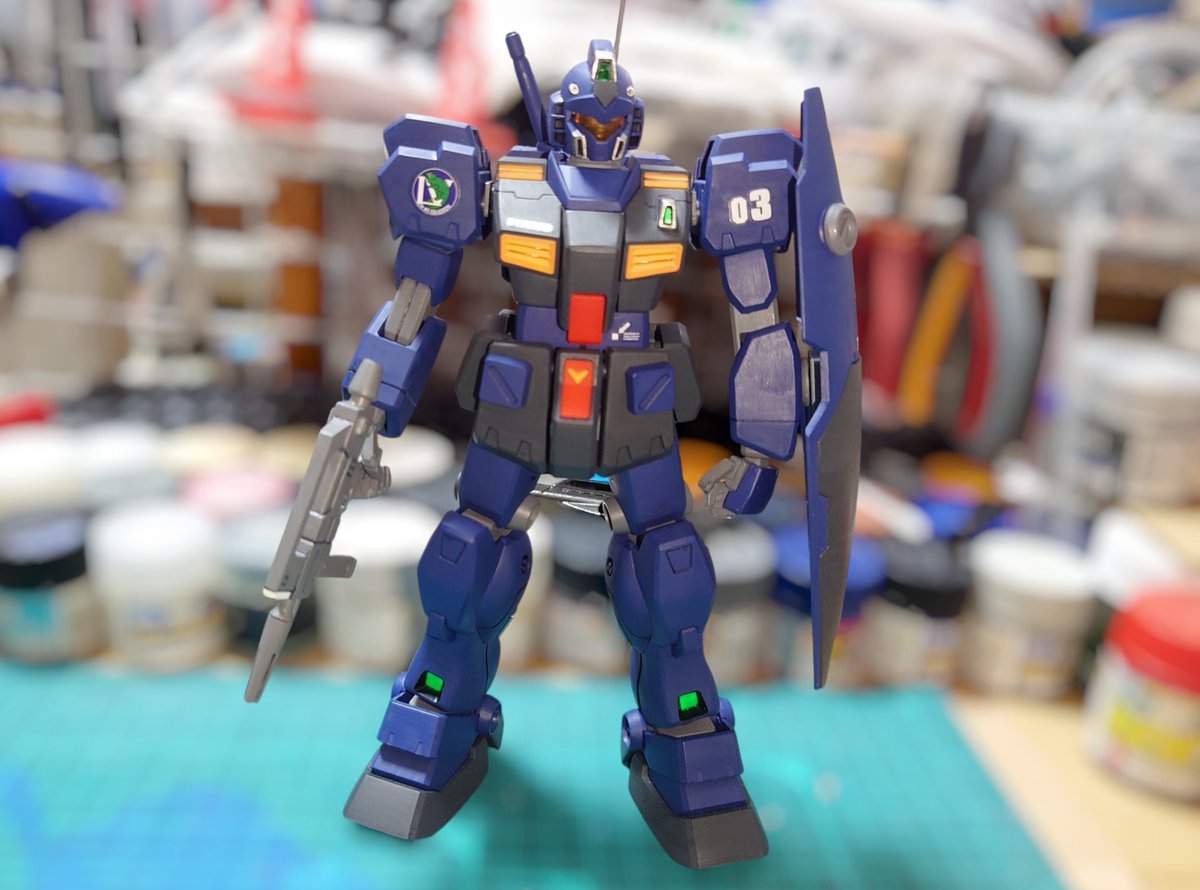 zekkyo_no_kishi's tweet photo. になさんのフィギュアに同梱されてるおまけのMSできました。
プリムローズに換装できないので、きっとティターンズの設立時の初期型なんだろなーという妄想です。 https://t.co/EnJaJtYJui