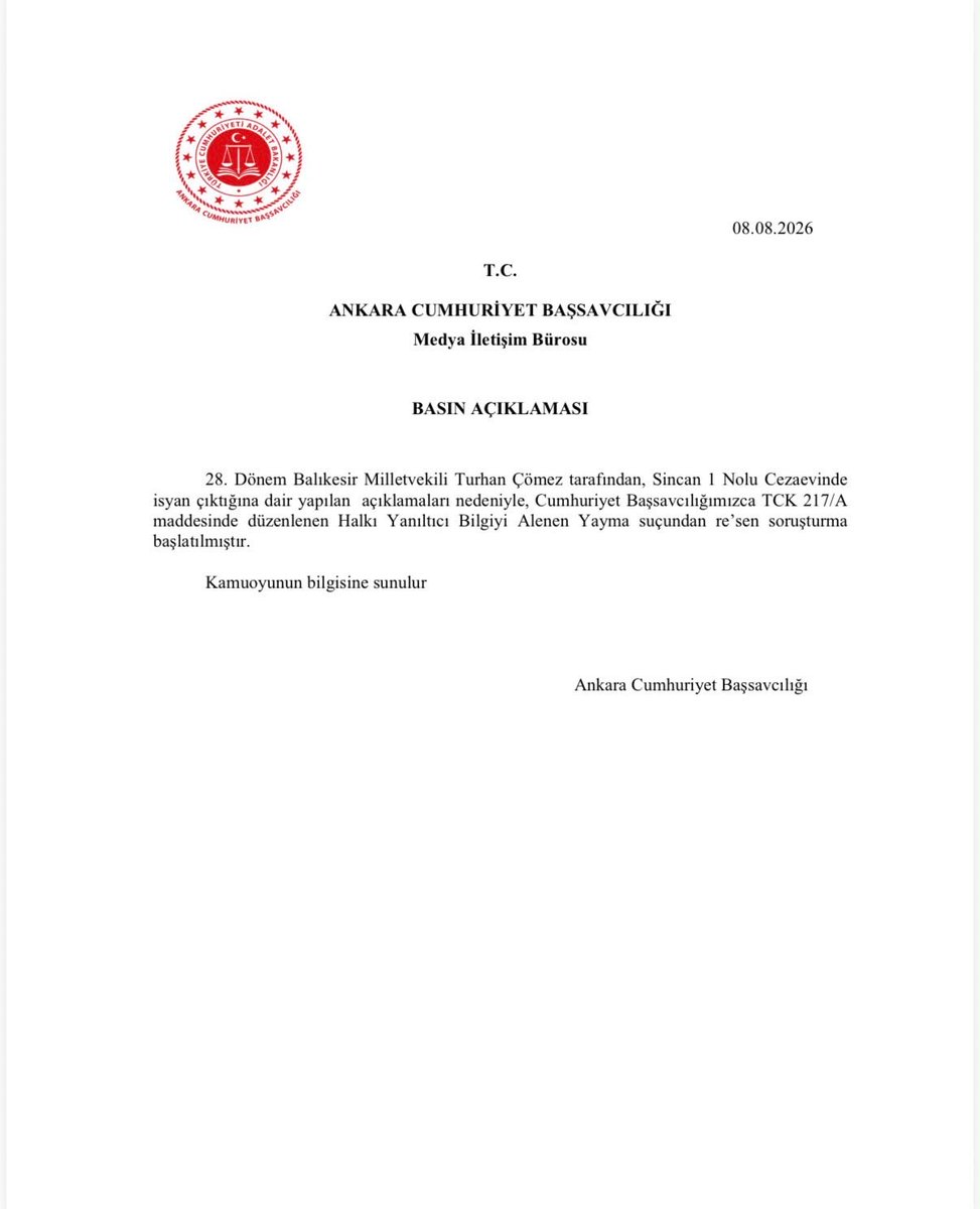 volkanaslanlaw's tweet photo. Milletvekillerinin Meclis çalışmaları kapsamında sarf ettikleri sözlerden dolayı Cumhuriyet savcılıkları soruşturma 
B-A-Ş-L-A-T-A-M-A-Z... https://t.co/TmWkf8Vbdi