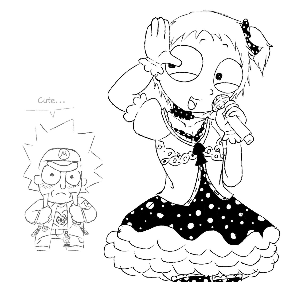 incogajax's tweet photo. Mmmmore #rickorty ouuughhh (and a little drawing of morty gyaru 🤭) https://t.co/SBxvqG0SF8