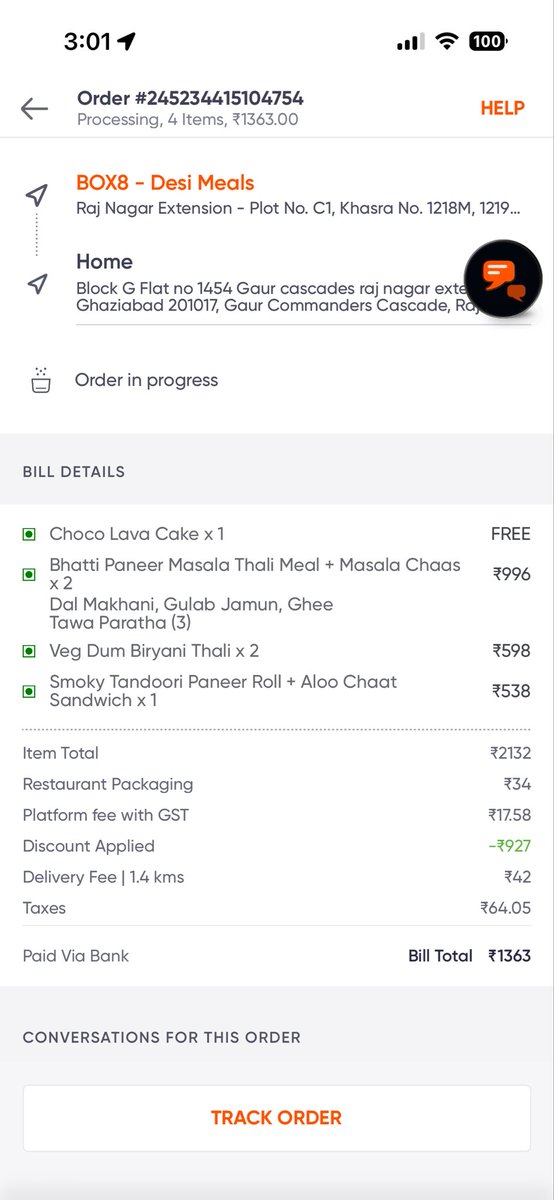 mohitb1979's tweet photo. @Swiggy where is my order. Almost an hour passed still there is no update about food even your help portion is not getting me connected to restaurant. Can you please update me the status here. The same thing happen with me third time when i ordered from this stupid app. https://t.co/ZMPFnaXwa0