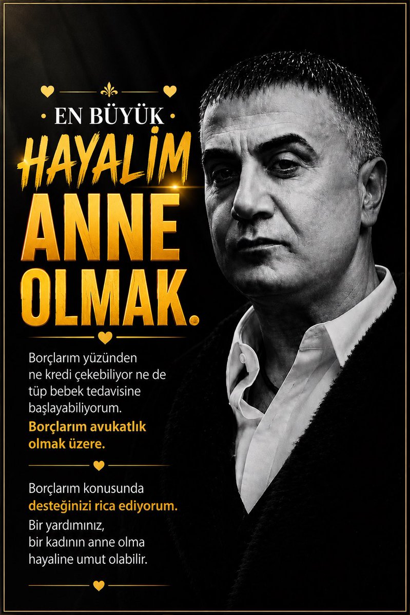 BirEvlatHasreti's tweet photo. Sayın @sedat_peker ABİM, SANA BİR RİCAM VAR. ❤️ YILLARDIR EVLAT SAHİBİ OLMANIN HAYALİNİ KURUYORUM. BORÇLARIM AVUKATLIK AŞAMASINA GELDİ. BU BORÇLARI KAPATMAMDA DESTEK OLURSAN, SONRASINDA KREDİ ÇEKİP TÜP BEBEK TEDAVİSİNE BAŞLAYACAĞIM. 🙏🏻 BELKİ DE SENİN DESTEĞİN, HAYATIMIN EN GÜZEL HABERİNE VESİLE OLUR. ALLAH RAZI OLSUN, DUAMI KABUL ETSİN. 🤲🏻❤️ @sedat_peker @hizirreis999