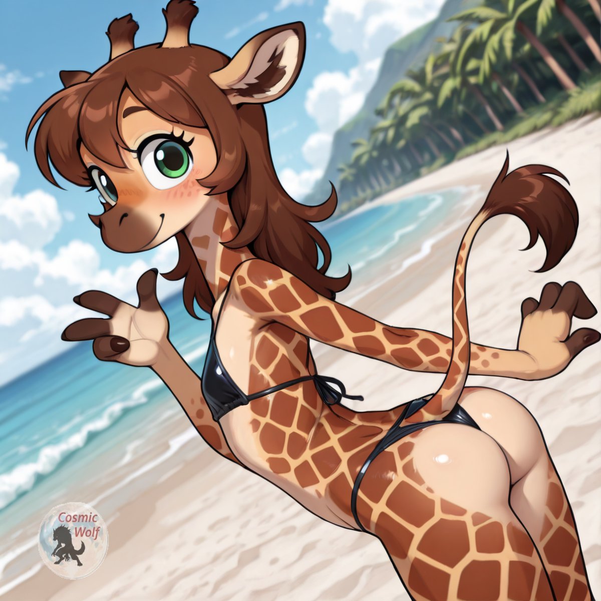 Cs_Wolf_x's tweet photo. Charlotte....🥰🦒💛
#furry #furrygirls #furryart #ai #AIart https://t.co/ktPzVq6znh