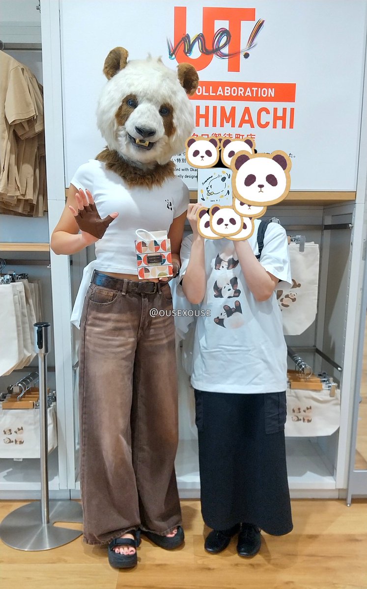 ousexouse's tweet photo. すなやますなこ先生 ユニクロ御徒町店 サイン&amp;撮影会 8/1🐼

すなこ先生、お声もスタイルも��っても素敵で✨

アドベンや、作ったTシャツが既製品のと同じようなのになった事など、お話出来ました🎵
ちょうど色紙がなくなるというアクシデントも良い思い出ですっ‼️

本当にありがとうございました🐼✨ https://t.co/ASQKDIzX3E