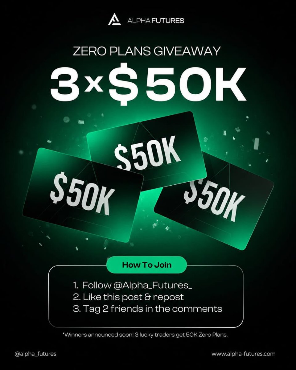 Propselectsai's tweet photo. First 200 comments only !

🎁 3 x $50k Accounts🎁

1️⃣ Follow @Propselectsai @Arjunxx0 @Alpha_Futures_ 
 
2️⃣ Like, retweet &amp; tag 2 traders

Winner will be announced in 72 hours! https://t.co/cLUC7qSILP