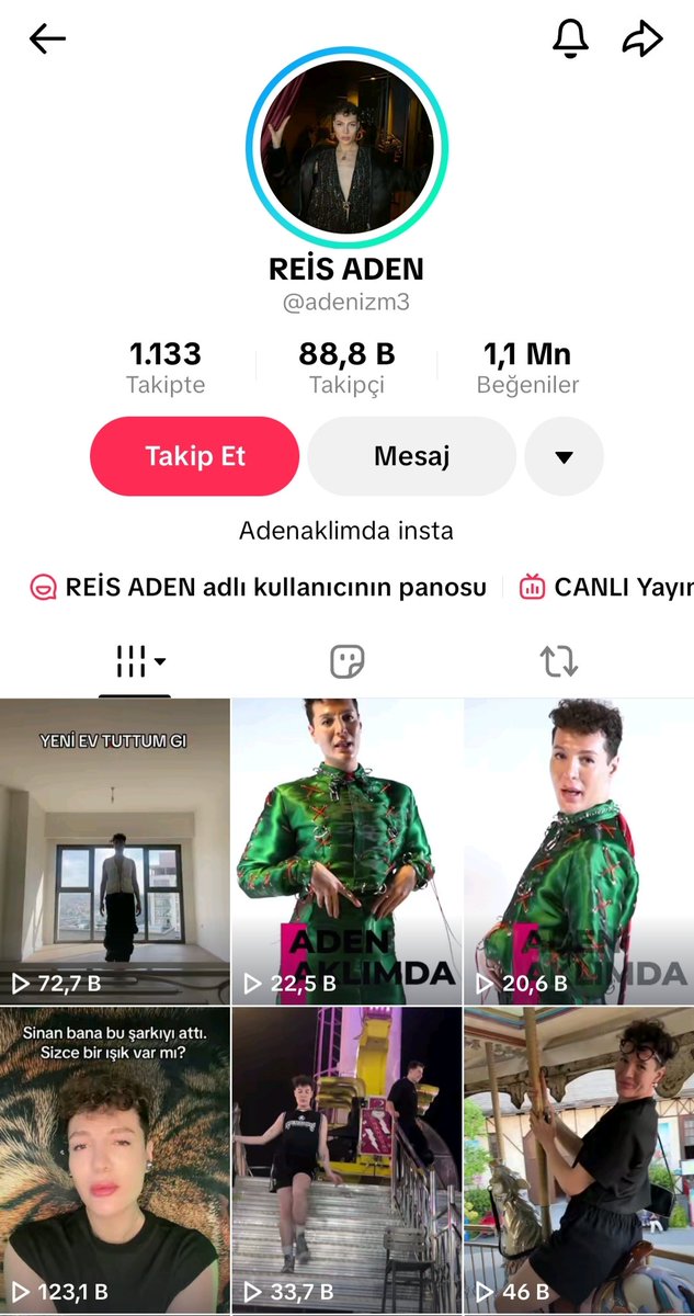 1881_1938_MKA_'s tweet photo. ‼️ Bu bir ihbardır 

Tiktok fenomeni olan Reis Aden adlı kullanıcı açmış olduğu canlı yayında sokağa çıkarak 

+ Yokmu beni S*Ken - kedi sende S*k beni 

Gibi ahlaksız sözler kullanıyor yetkilerinin bir önce gerekeni yapmasını bekliyoruz @mustafaciftcitr @SiberayEGM @EmniyetGM https://t.co/dPaS57sJ7I