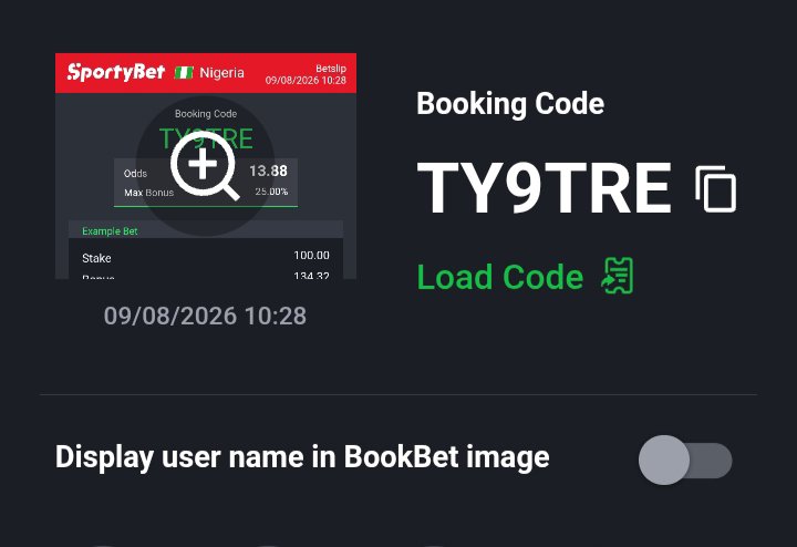 Troopz_sig's tweet photo. Sporty is not left out
We're rolling it too...

Booking Code➡️ TY9TRE

13 odds to be won ✔️✔️✔️
Don't miss out 

Bet responsibly 🔞🔞🔞18+ 

@likeredtipz @imabongalfred @katebassil @DaJerrystar @Ja_detips @bettinghubgames @OddsmediaXX @finessepunter @deoscarvibes @suretips_x https://t.co/k2lvx1elci