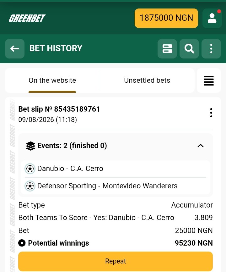 SplendidBet's tweet photo. Bonuses and promos on Greenbet-are consistent. Always something new to try." #Greenbet

PromoCode👉CEEFAX

Link👉 https://t.co/EIQghBBmjG

BookingCode👉EQFA3

18+Only_Gamble Responsibly🔞 https://t.co/mgGxnmk985