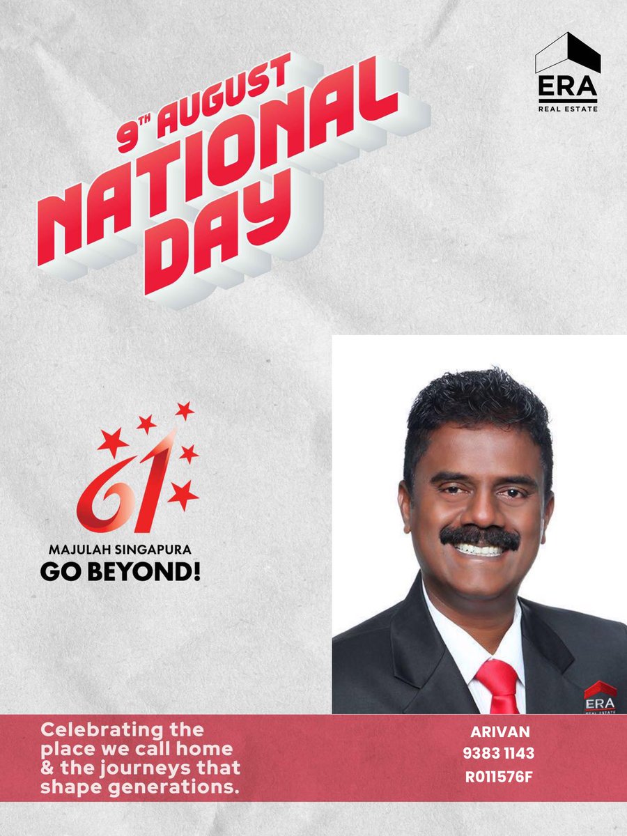 propertyarivan's tweet photo. 🇸🇬 Happy National Day!

Wishing you and your loved ones a wonderful National Day filled with happiness, good health and precious moments together. Have an amazing long weekend! ❤️🤍 https://t.co/KXzXThnkSQ