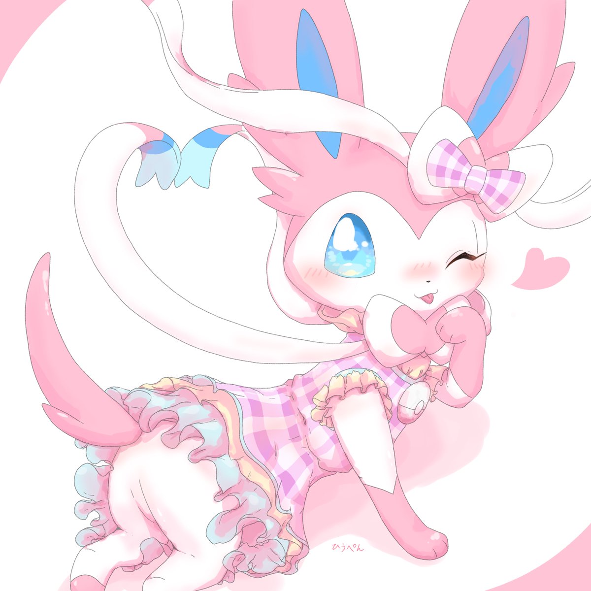 oHiusama's tweet photo. チェックスタイル🎀
#ポケモン https://t.co/Ut7uwnBxOQ