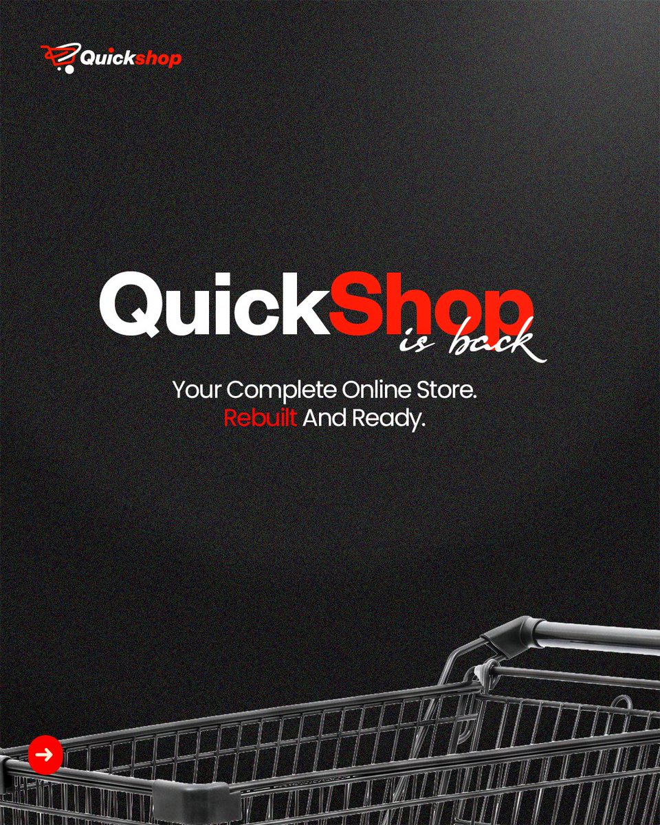 QuickshopAfrica's tweet photo. QuickShop is back, and we rebuilt everything.

Create a complete online store for your business, under your own name. Add products, services, bookings, rentals or events. Accept payments through Paystack, Flutterwave and Korapay. https://t.co/igI7fA3MBe