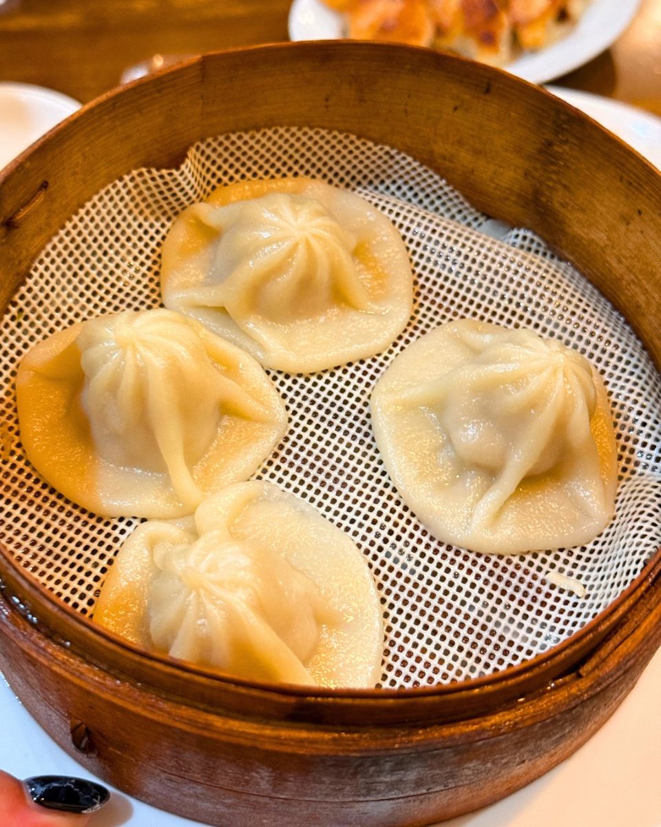 apple_matsumo's tweet photo. 『ぷりぷり餃子がやみつき。』
🥟 目黒　鎮海楼 🥟

エビが入っててぷりぷりなんよ。
めちゃうまいんよ。
おすすめ🥰❤️

#東京グルメ #東京ランチ #東京ディナー #目黒グルメ #目黒ランチ #目黒ディナー #鎮海楼 https://t.co/ismyMWbX2n