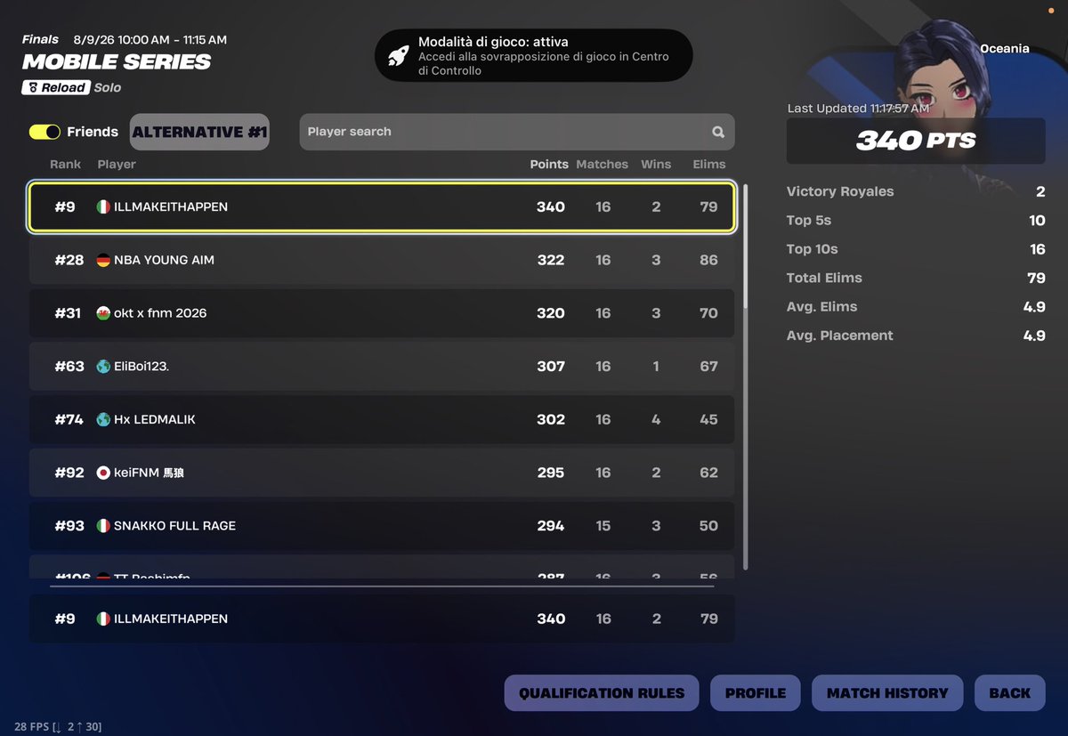 VypexFNM's tweet photo. Qualled oce mobile series 🦘🇦🇺 100$ guaranteed https://t.co/8CKefDdJmz