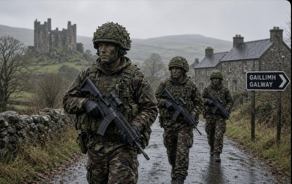 ConstitustionX's tweet photo. 🚨🚨 BREAKING 🚨🚨
The New IRA just dropped a nuclear-level threat on the Irish authorities:
Remove EVERY SINGLE migrant from Ireland… or we start a full-scale CIVIL WAR.
These men are not joking.
They’re not posturing.
They’re not playing around.
The dissident republicans who still know how to fight have drawn a line in blood. One wrong move and the streets will burn.
Ireland is sitting on a powder keg — and the New IRA just lit the fuse.
This is no longer politics. This is war talk.