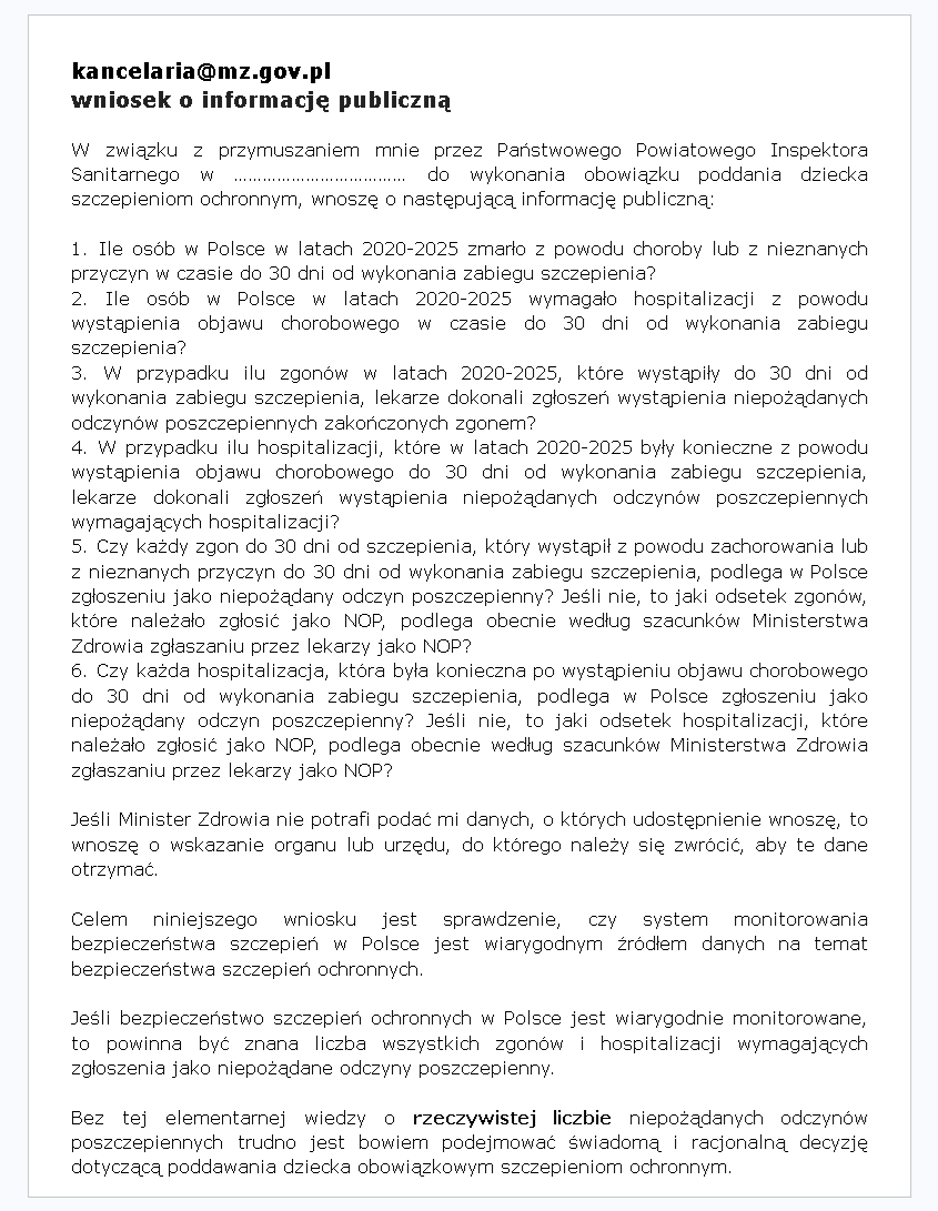 szczepienie's tweet photo. Takie zapytanie powinno iść do Ministra Zdrowia zawsze od razu po otrzymaniu pierwszego pisma z sanepidu.

Treść pisma jest dostępna do pobrania tutaj: https://t.co/jjKDePciAU https://t.co/jruLUKy2rS