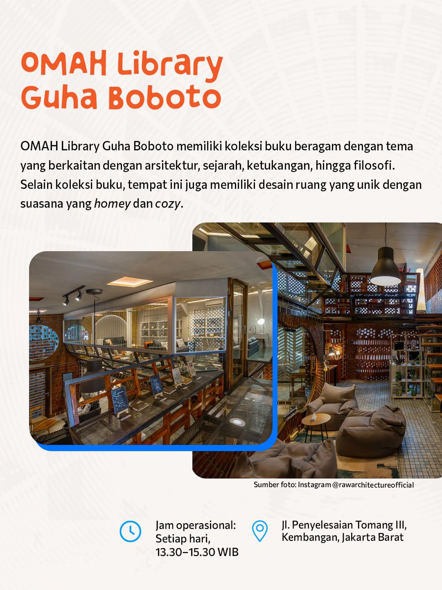 ekraf_ri's tweet photo. Yuk, cek beberapa rekomendasi perpustakaan unik berikut ini!
#WeekendCreate #NewEngineofGrowth #HUT81KemerdekaanRI #KitaIndonesia #MelangkahDenganHarapan https://t.co/qbopmURS7h