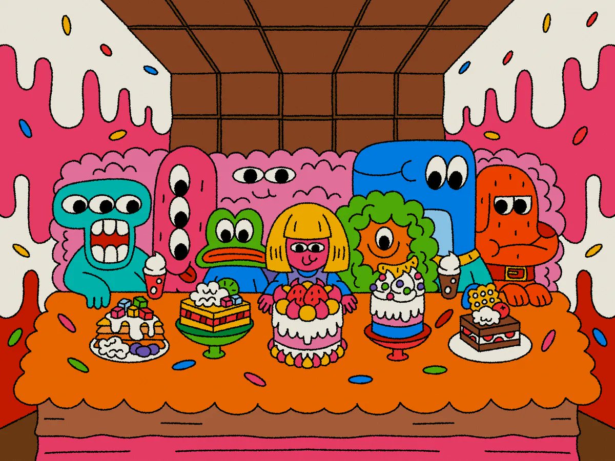 networkeddotart's tweet photo. The Sweetest Supper by @sukisukidoodle https://t.co/DzKbxbSMR5